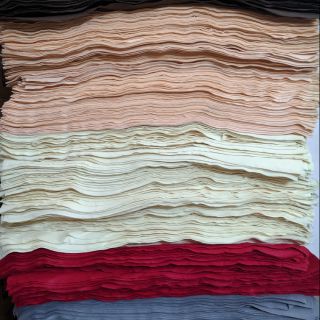 Combo 10 tờ vải dạ (nỉ, vải không dệt, felt ) khổ 60cm x 60cm giá rẻ, xả hàng. Bán buôn sll