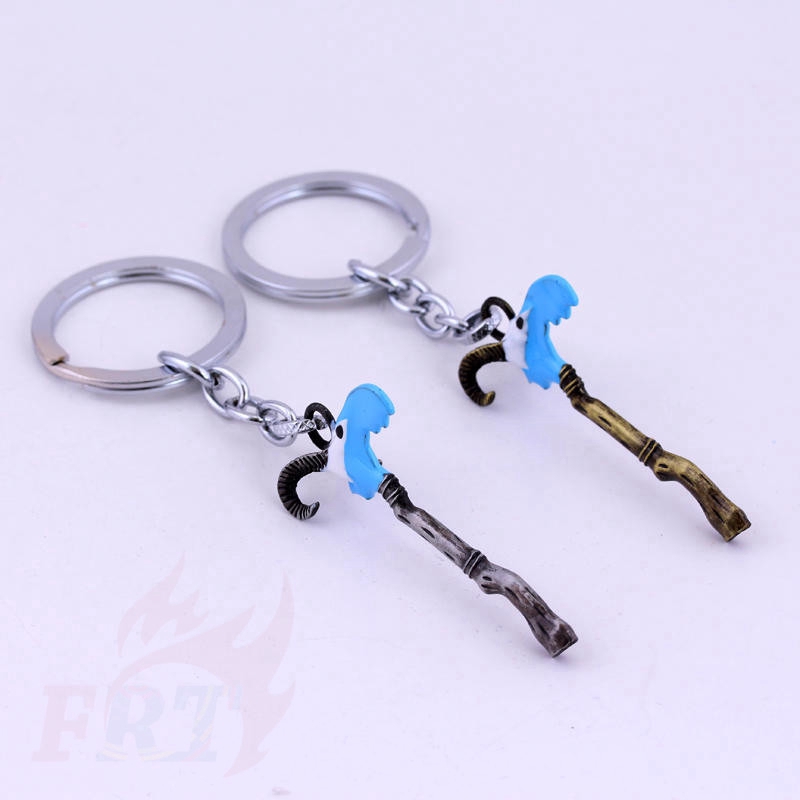 Móc khóa ❉DOTA 2 Keychain❉Games Weapon Guinsoo's Scythe of Vyse Pendants Keychain KeyRing