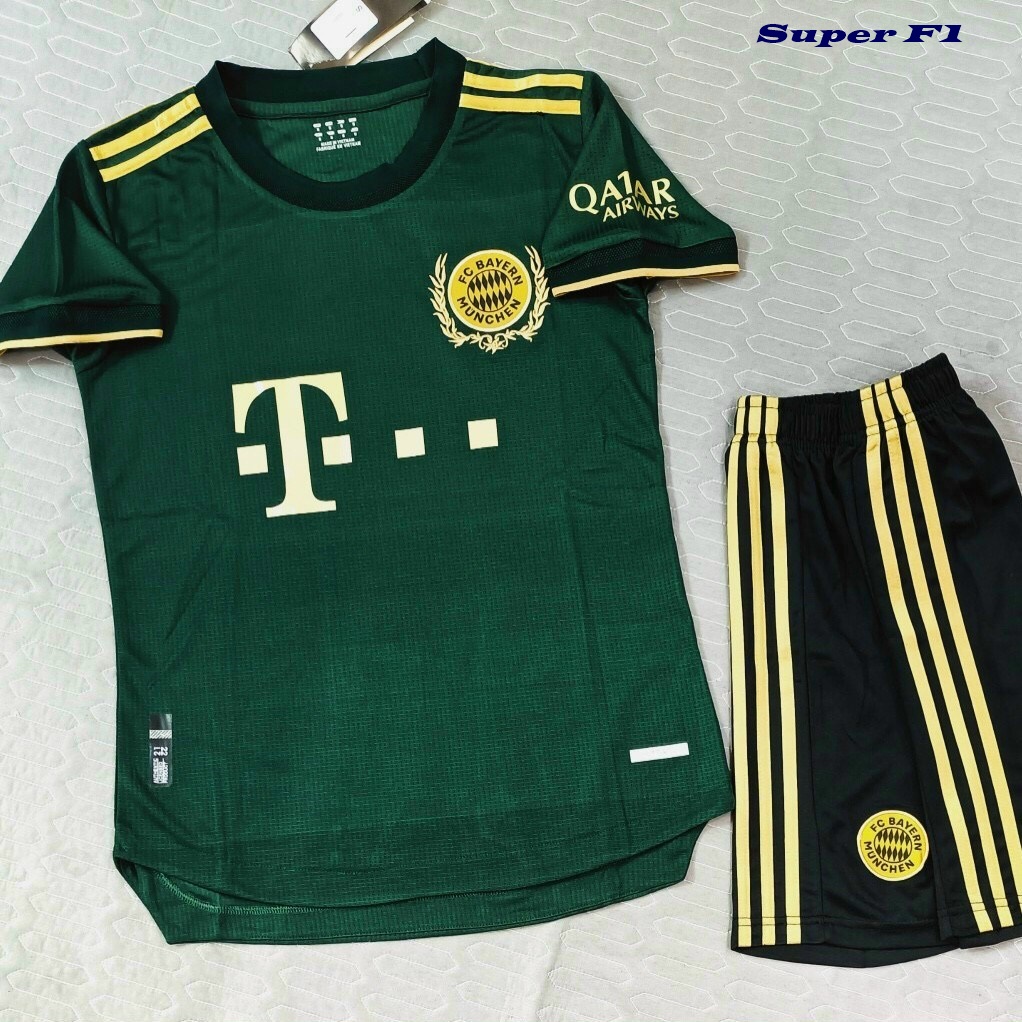 Áo bóng đá CLB Bayern Munich-Xanh LÁ-Away -Chất Vải Polyester Thái cao cấp-Siêu Thoáng