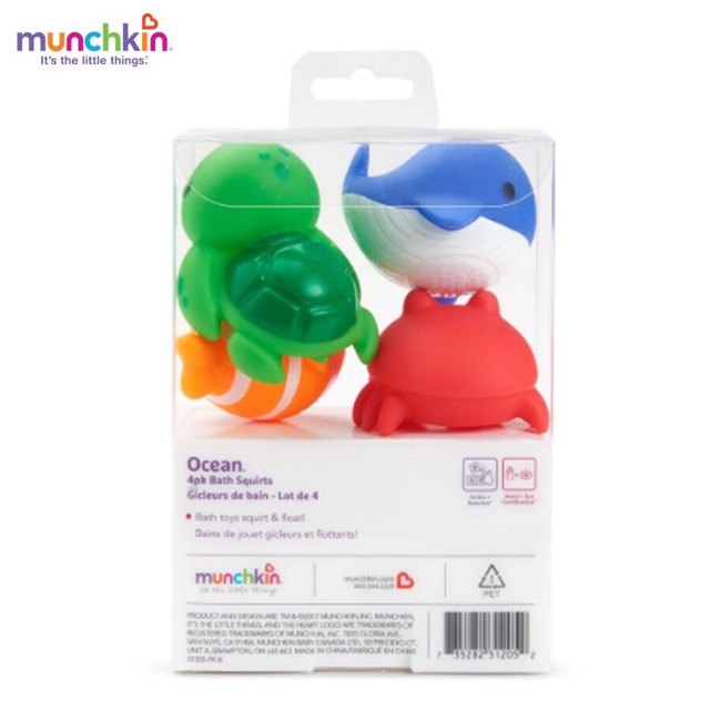 BỘ 4 SINH VẬT BIỂN MUNCHKIN MỸ