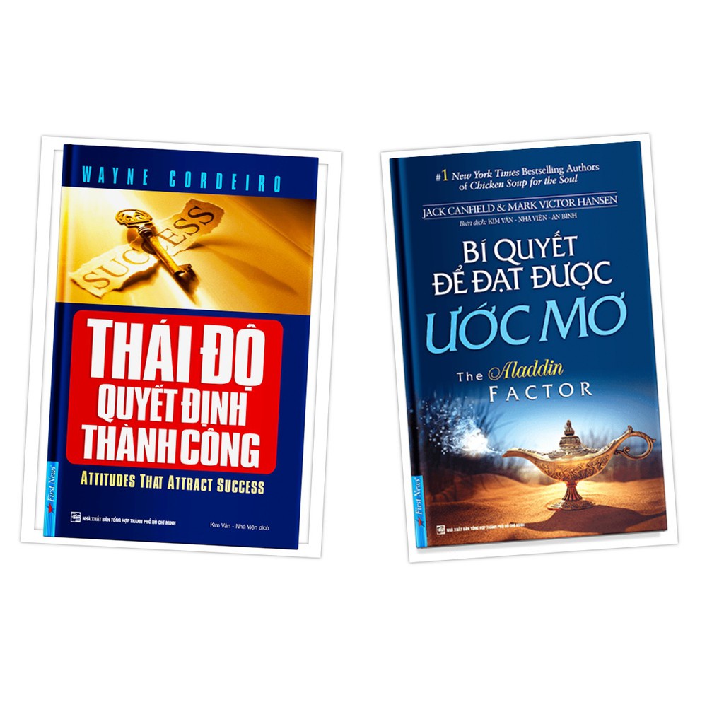Sách - Combo Thái độ quyết định thành công + Bí quyết để đạt được ước mơ - FirstNews Tặng Kèm Bookmark
