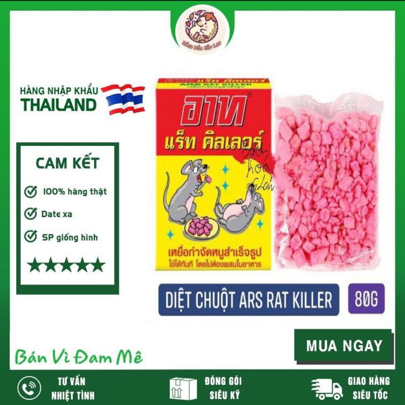 Kẹo diệt chuột Thái Lan ARS Rat Killer 80GR
