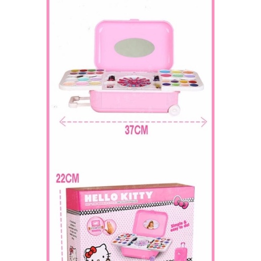 Hộp trò chơi vali kéo trang điểm làm móng tay nail hello kitty