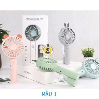 Quạt Phun Sương Cầm Tay Mini - Quạt Cầm Tay Mini Có Tích Hợp Phun Sương Cực Mát