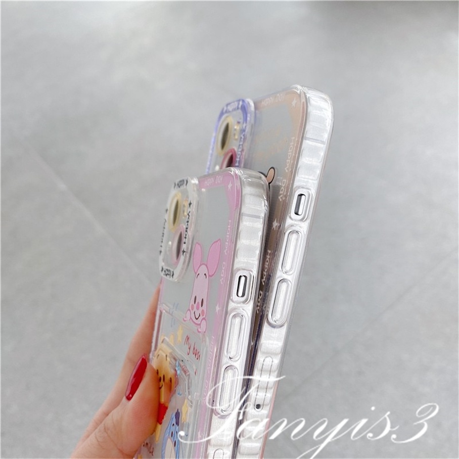 Ốp Điện Thoại TPU Mềm Trong Suốt In Hình Winnie the Pooh Cho IPhone 14 13 12 11 Pro Max X XR Xs Max 8 7 Plus SE 2020