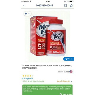 Viên uống Xương khớp move Freeman 200 viên của mỹ