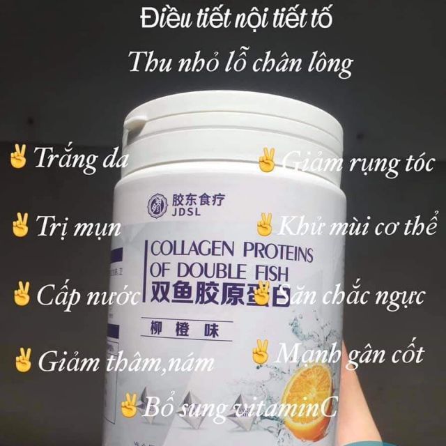 Collagen proteins of double fish thủy phân