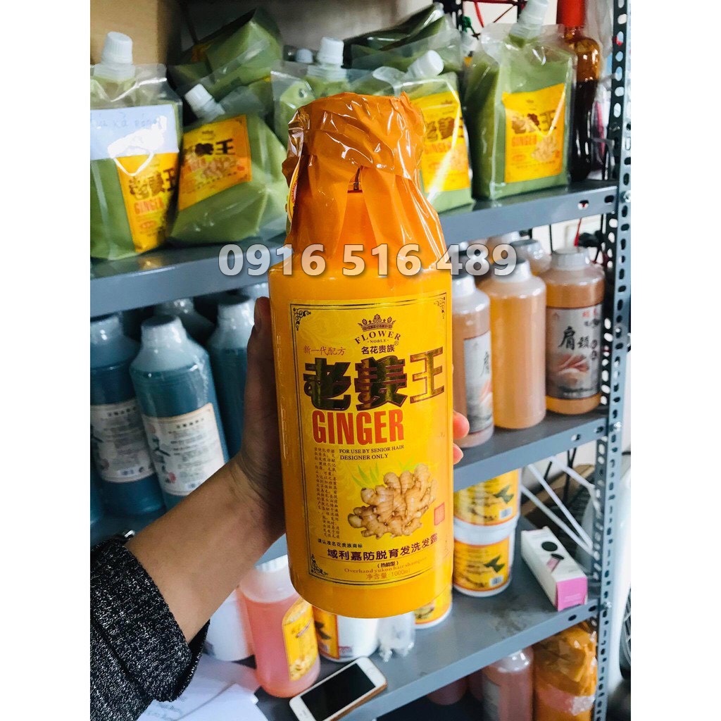 Dầu Gội Gừng Giảm Rụng Tóc, Kích Thích Mọc Tóc, Giảm Gàu, Nấm Da Đầu, Lưu Thông Khí Huyết Giảm Đau Đầu