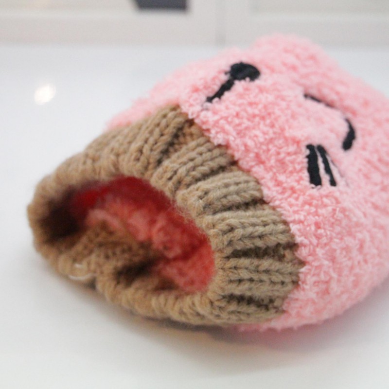 Mũ cotton len đan ấm áp dành cho bé yêu