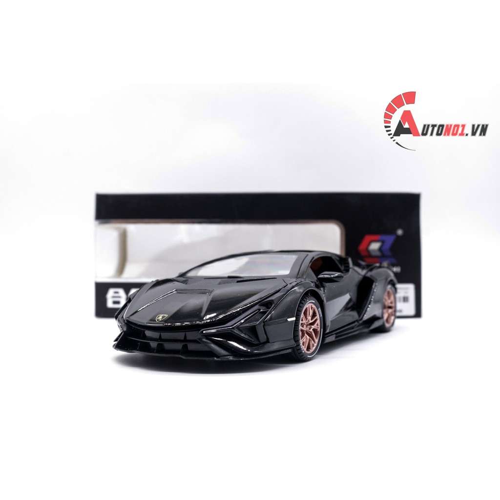 MÔ HÌNH XE LAMBORGHINI SIAN FKP 37 BLACK 1:24 CHE ZHI 7557