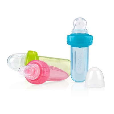 Bình nhai chống hóc Nuby silicon-5577