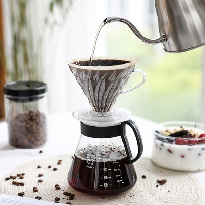 HARIO Nhật Bản nhập khẩu thủy tinh tay pha cà phê