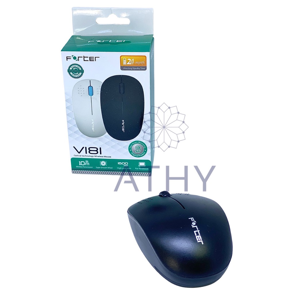 Chuột không dây Forter V181, mouse máy vi tính laptop ko giây, computer mice wireless, hàng đẹp tốt giá rẻ