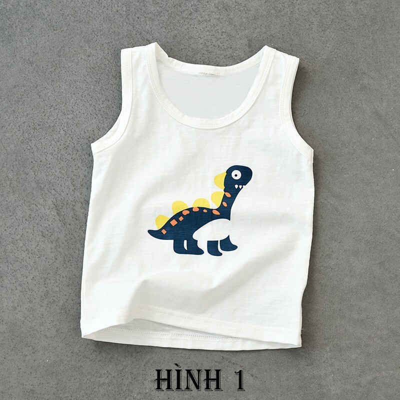 COMBO 5 Áo thun ba lỗ cotton mịn mát cho bé- (size 4-25ki)