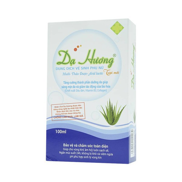 Dung dịch vệ sinh phụ nữ Dạ Hương Xanh Dương (có vòi)) 120ml - sạch nhẹ, khử mùi hôi, bảo vệ vùng kín - cvspharmacy