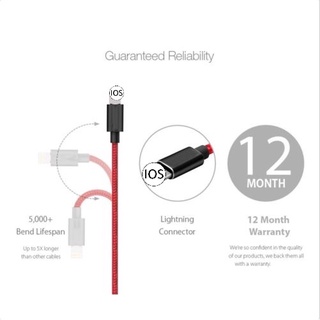 Dây Cáp Sạc USB Lightning 1M 2M 3M Cho Iphone X 7 6 5