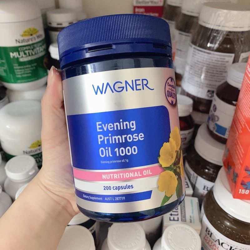 Tinh Dầu Hoa Anh Thảo Wagner Evening Primrose Oil 1000mg lọ 200 Viên