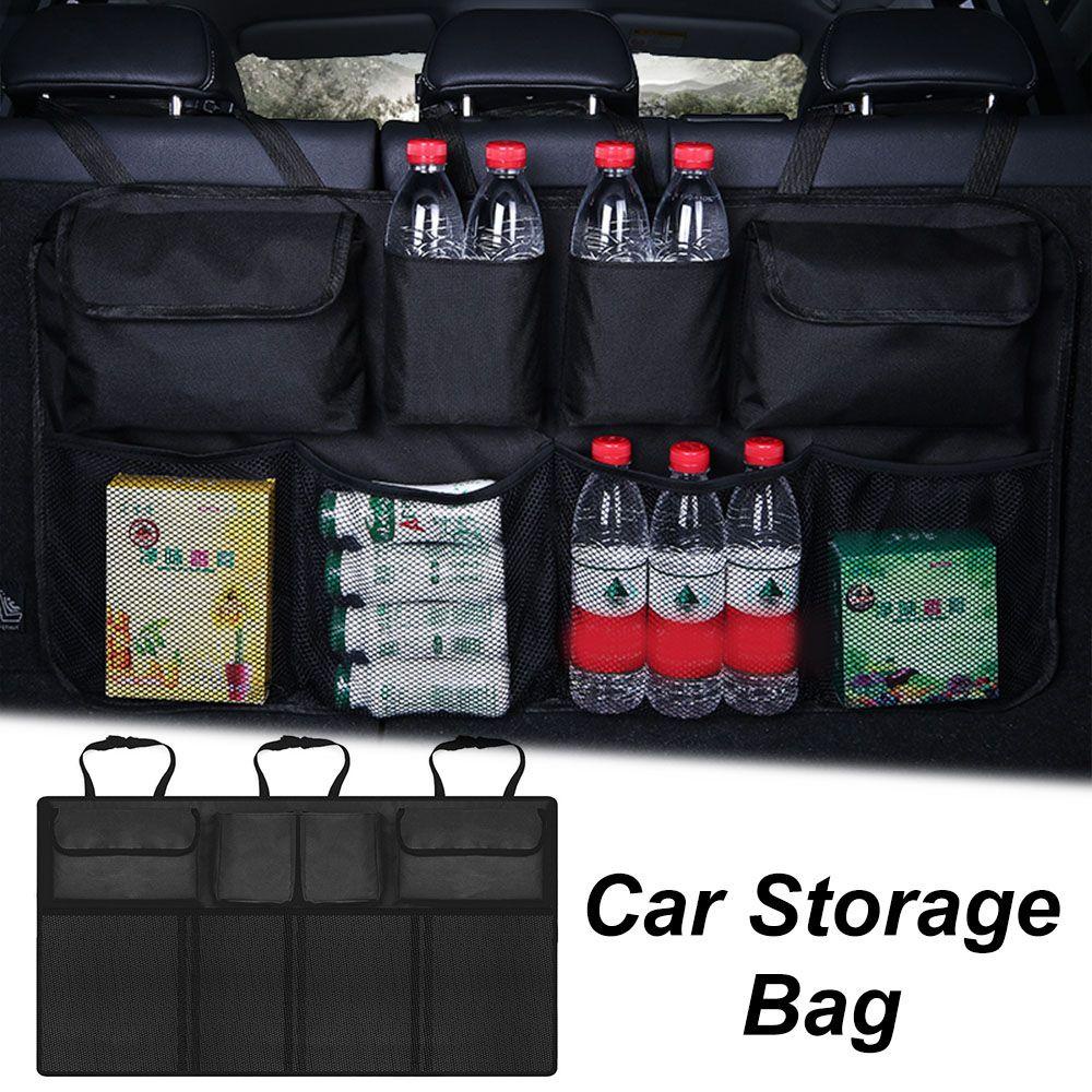 Túi Đựng Đồ Treo Sau Ghế Xe Hơi Bằng Vải Oxford Gọn Gàng Giá Đỡ
