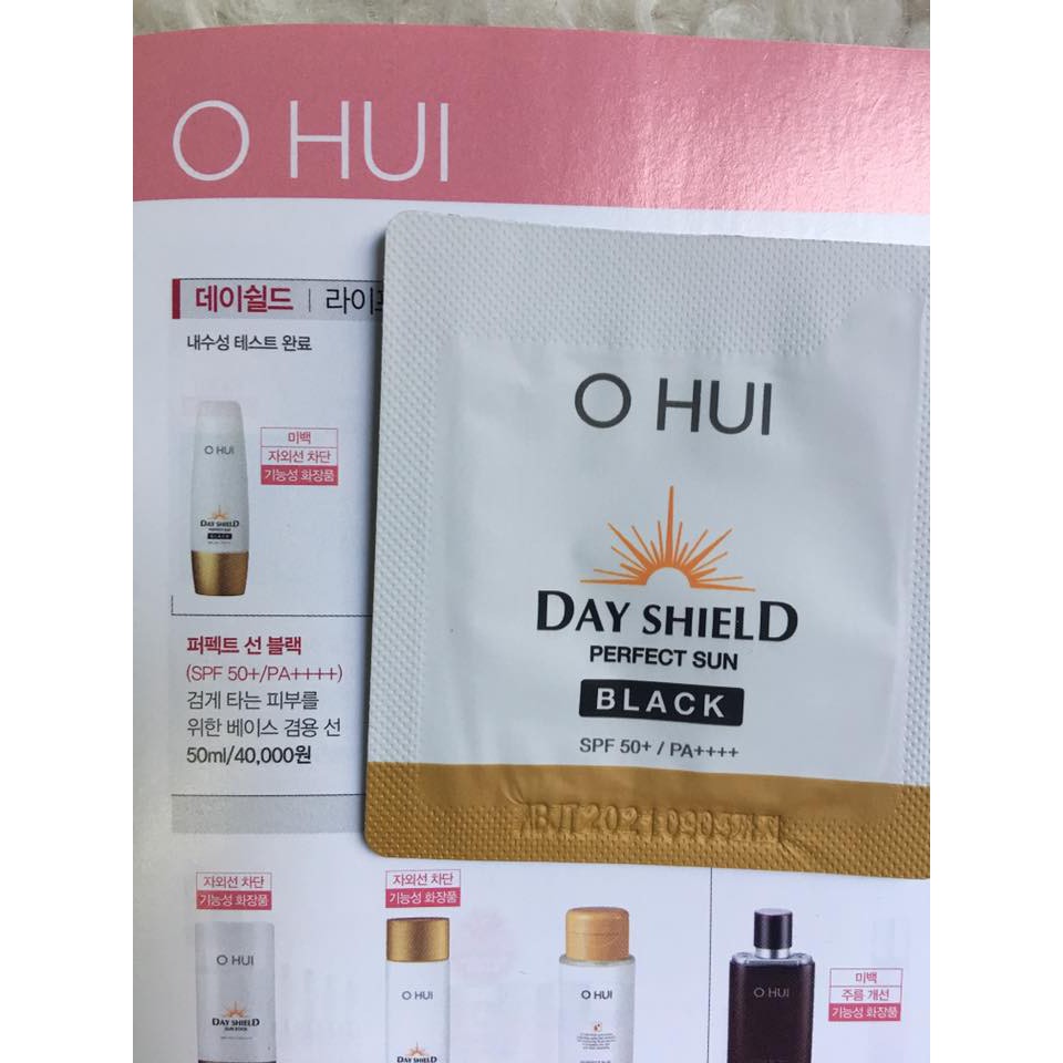 Kem chống nắng chống thấm nước Ohui Perfect Sun Black SPF50+