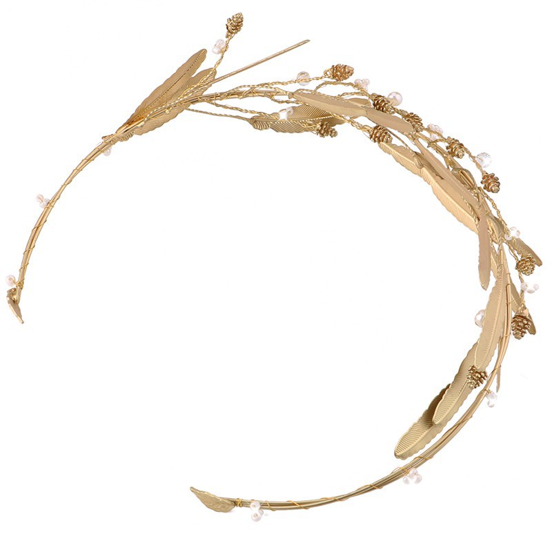 Băng đô cài tóc hình vương miện phong cách Vintage cho cô dâu