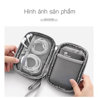 Túi đựng đồ công nghệ 2 lớp (ổ cứng rời - sạc dự phòng)
