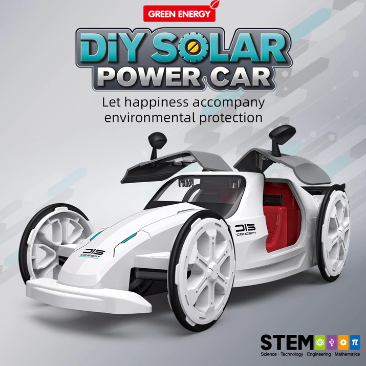 Mini 4WD Mô hình xe ô tô tự làm bằng năng lượng mặt trời Xe ô tô thể thao bốn bánh tự lắp ráp Đồ chơi Robot biến dạng mát mẻ Ô tô trẻ em Lái xe Đồ chơi trẻ em Quà tặng