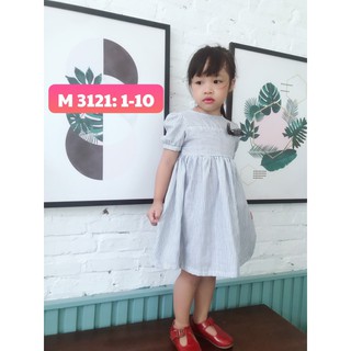Combo váy kẻ đính nơ ngực - mã 3121