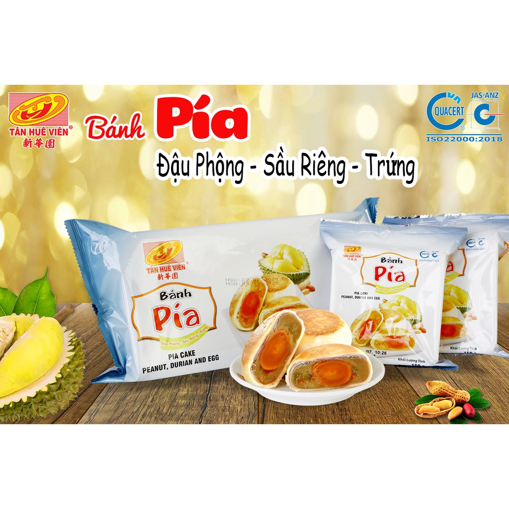 Bánh Pía Đậu phộng Sầu riêng trứng Tân Huê Viên