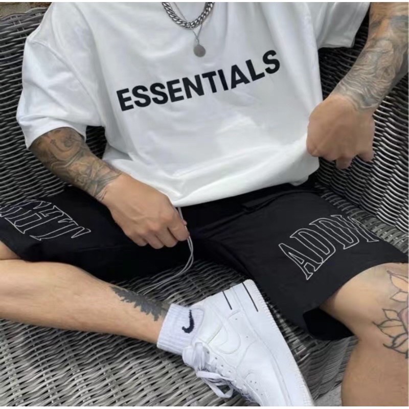 Áo thun tay lỡ Essentials, áo thun nam nữ unisex | BigBuy360 - bigbuy360.vn
