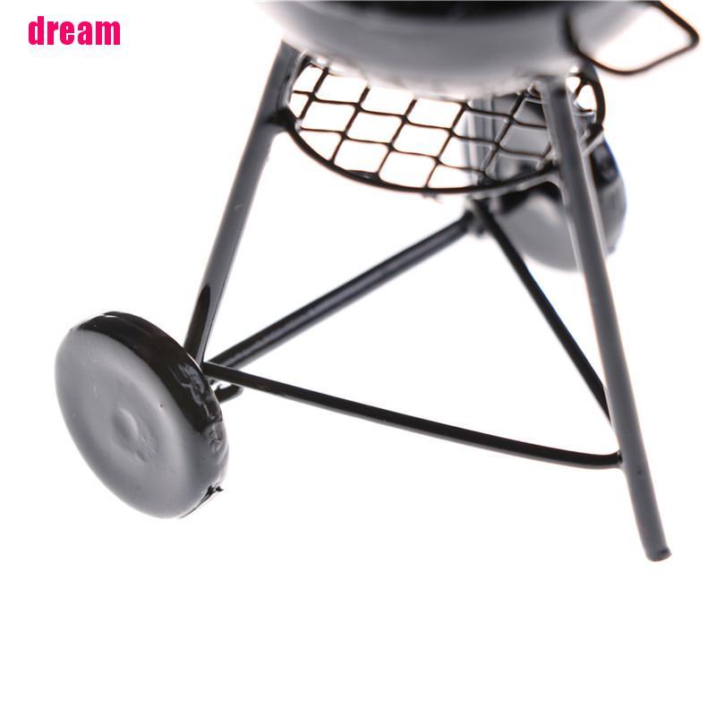 Mô Hình Lò Nướng Bbq Màu Đen Trang Trí Nhà Búp Bê Tỉ Lệ 1: