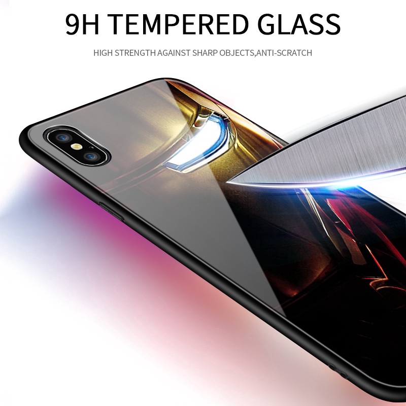Realme C21 C21Y C25Y C20 C20A C3 C2 C1 XT X2 Pro A1K Cho Ốp lưng điện thoại In Hình Superhero Ironman
