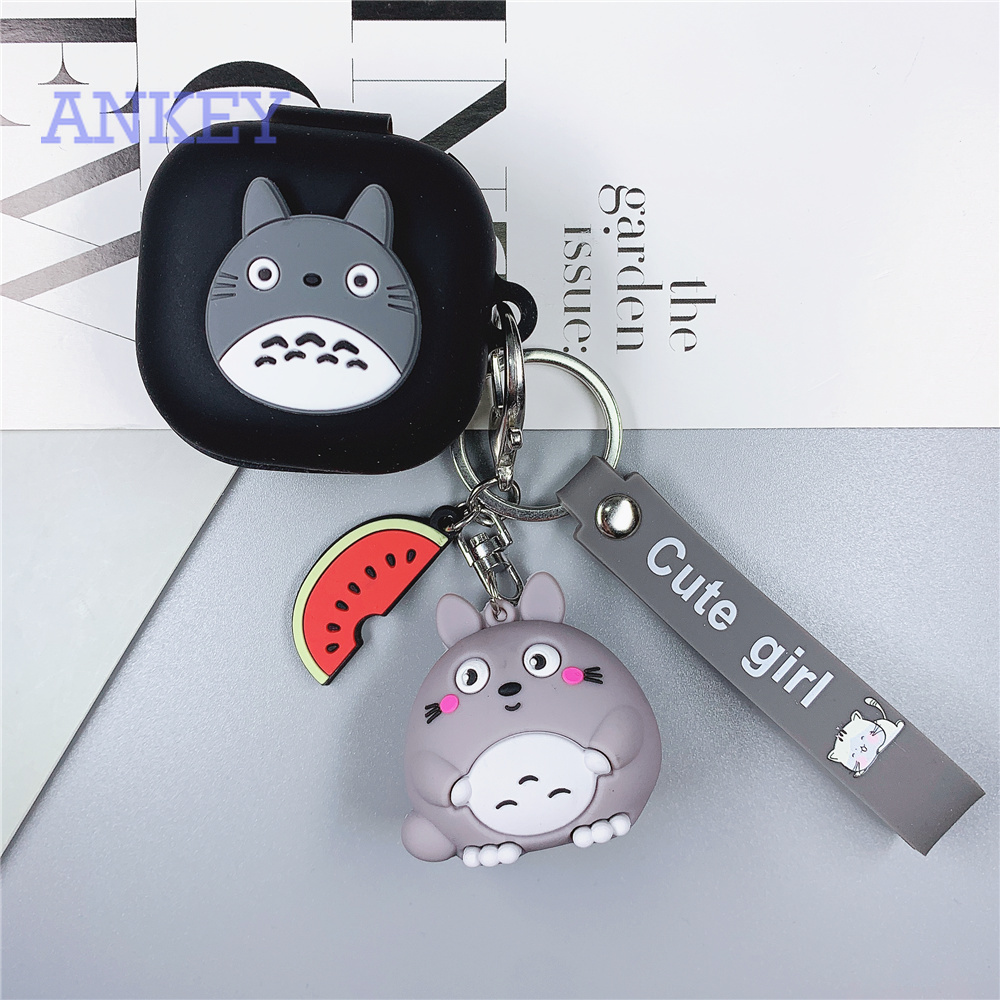 Case for Samsung Galaxy Buds Live / Buds Pro / Buds 2 / Buds2 Pro / Buds + Plus Vỏ Bảo Vệ Tai Nghe Chống Sốc Chống Nước Có Móc Treo Hình Hoạt Hình Cho