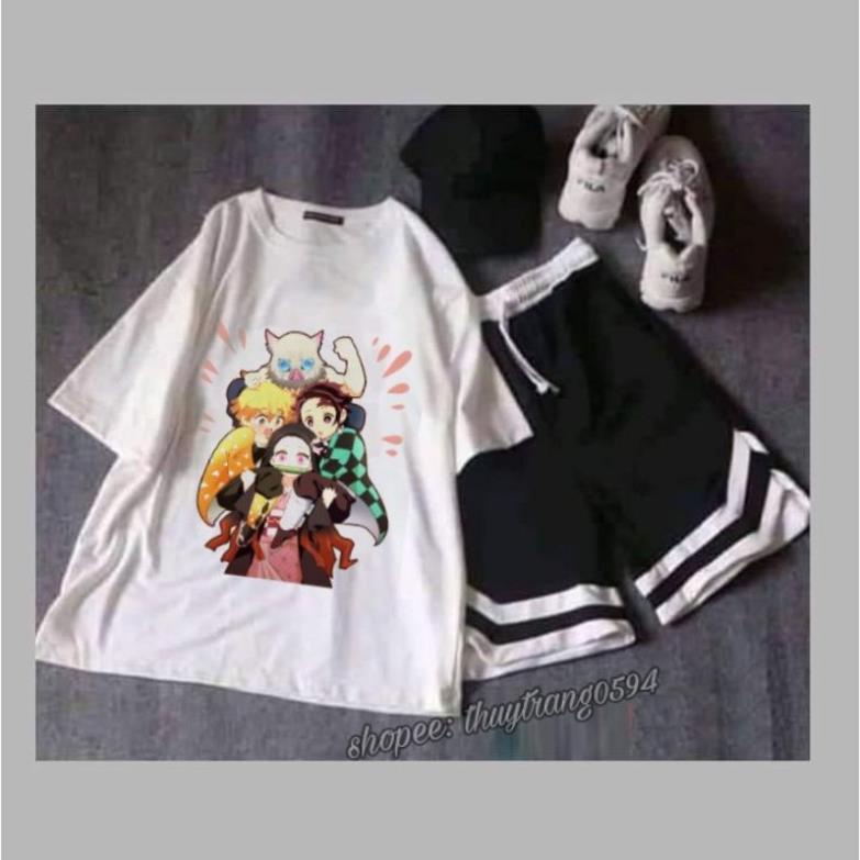 Set Bộ Áo Quần Anime DEMON SLAYER Siêu Đẹp | Set Áo KIMETSU NO YAIBA Cực Ngầu