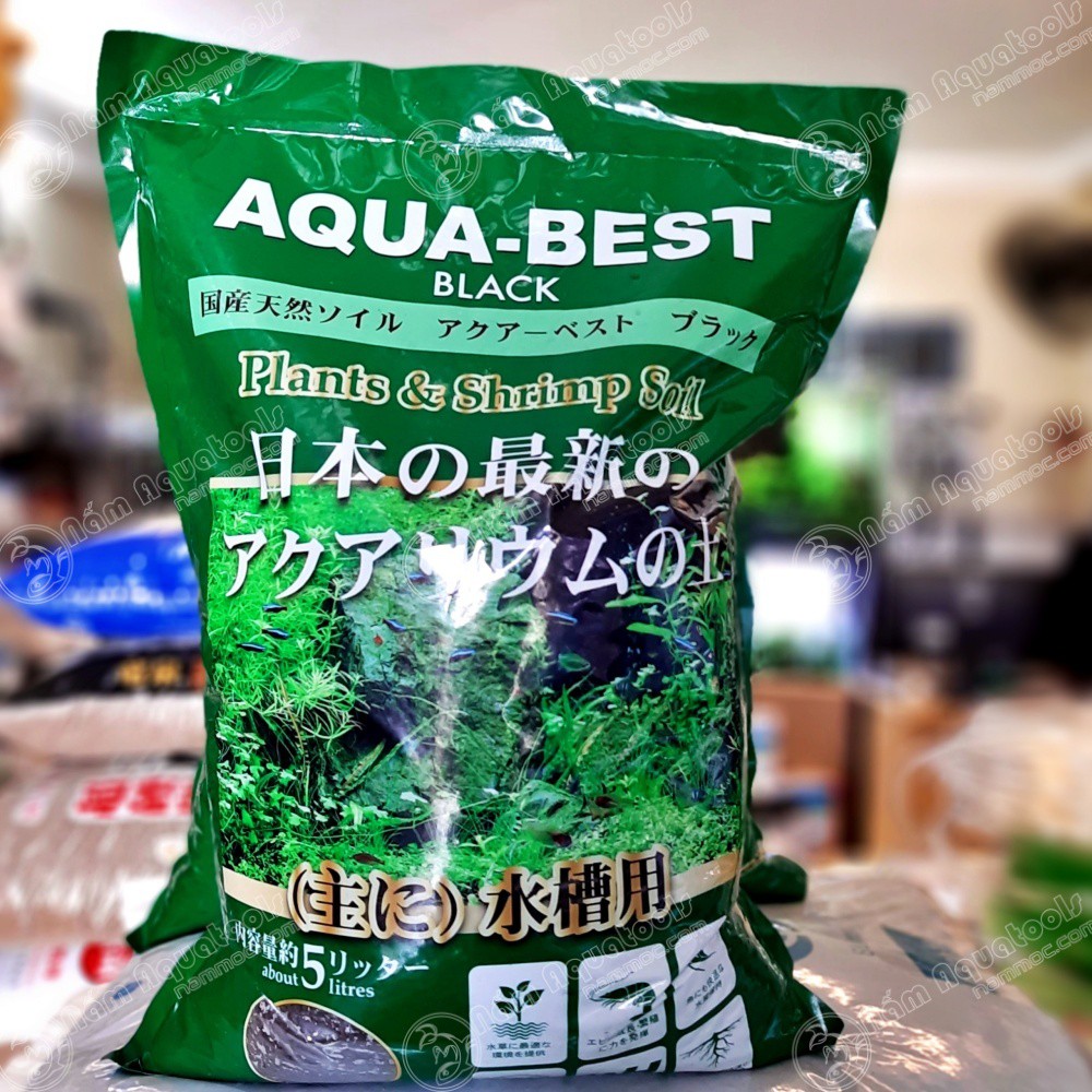 Phân Nền Nhật AQUA BEST Black Thế Hệ Mới [Bao 5L | 9L ]- Phân Nền Chuyên Dụng Cho Bể Thuỷ Sinh Và Bể Tép Cảnh