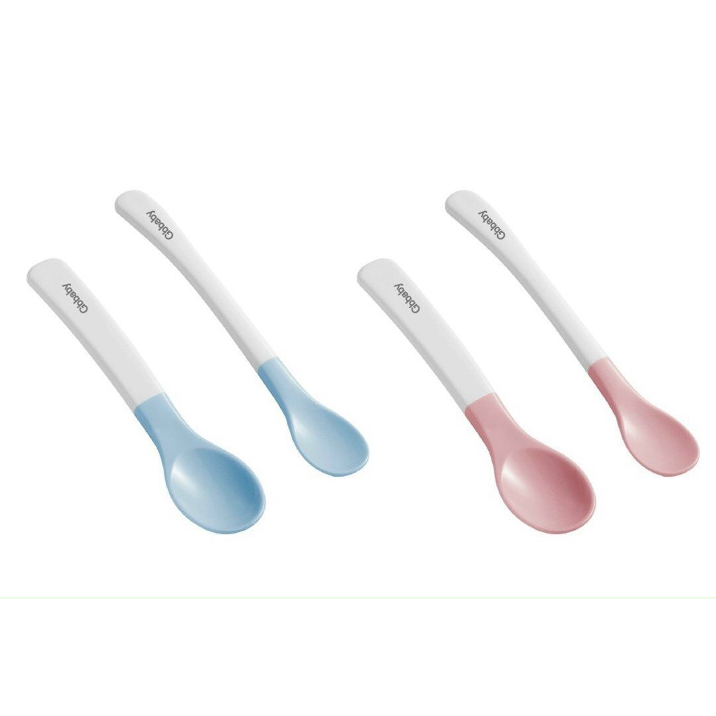 Thìa nhựa ăn dặm cho bé (set 2 chiếc) GB baby Hàn Quốc