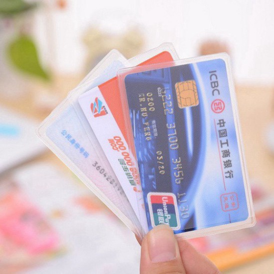 [ 𝐅𝐑𝐄𝐄 𝐒𝐇𝐈𝐏 ] Vỏ Bọc Thẻ ATM, Thẻ Sinh Viên, Thẻ Nhân Viên, miếng ép thẻ chứng minh nhân dân, bằng lái xe, căn c