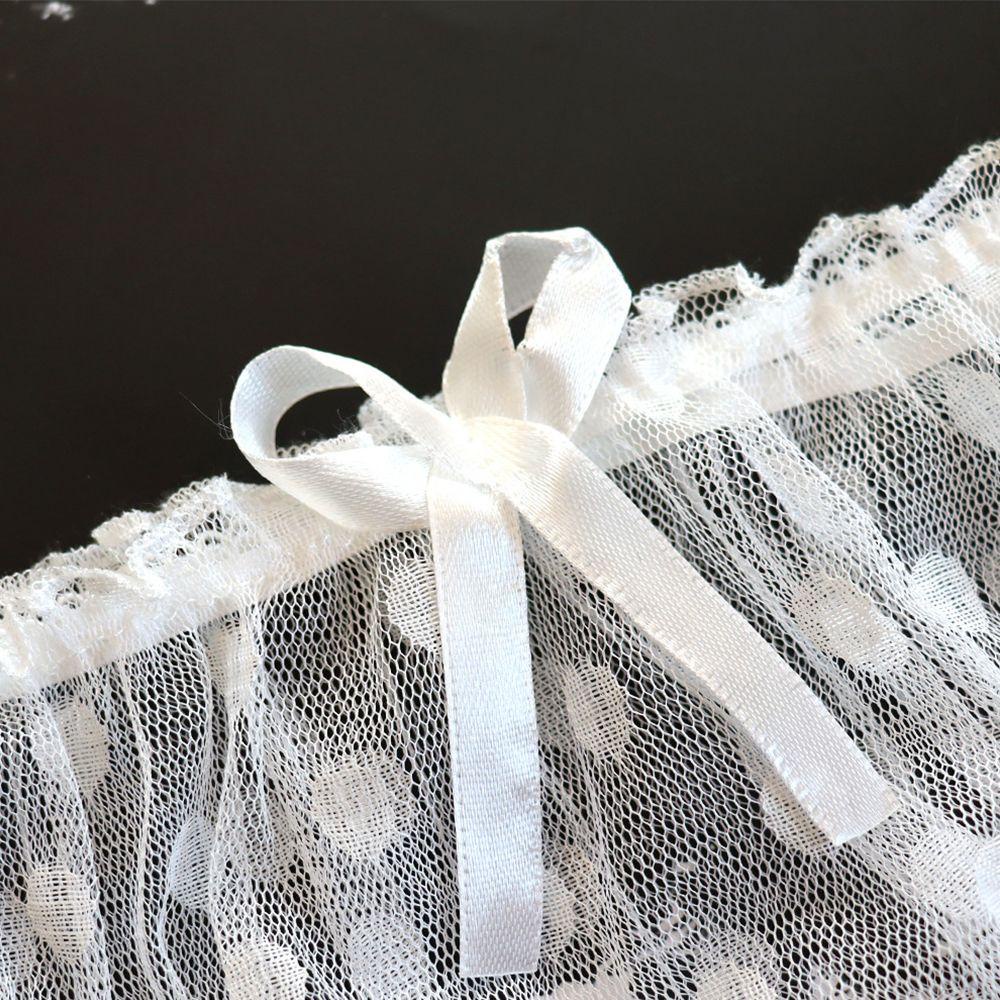 OCEANMAP Bộ Đồ Lót Trong Suốt Họa Tiết Chấm Bi Quyến Rũ Cho Nữ