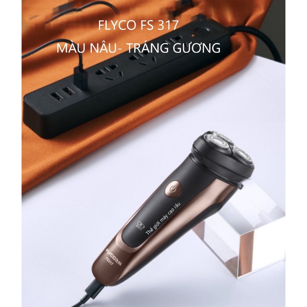 Máy cạo râu FLYCO FS318/FS317/FS316 chống nước, cao cấp