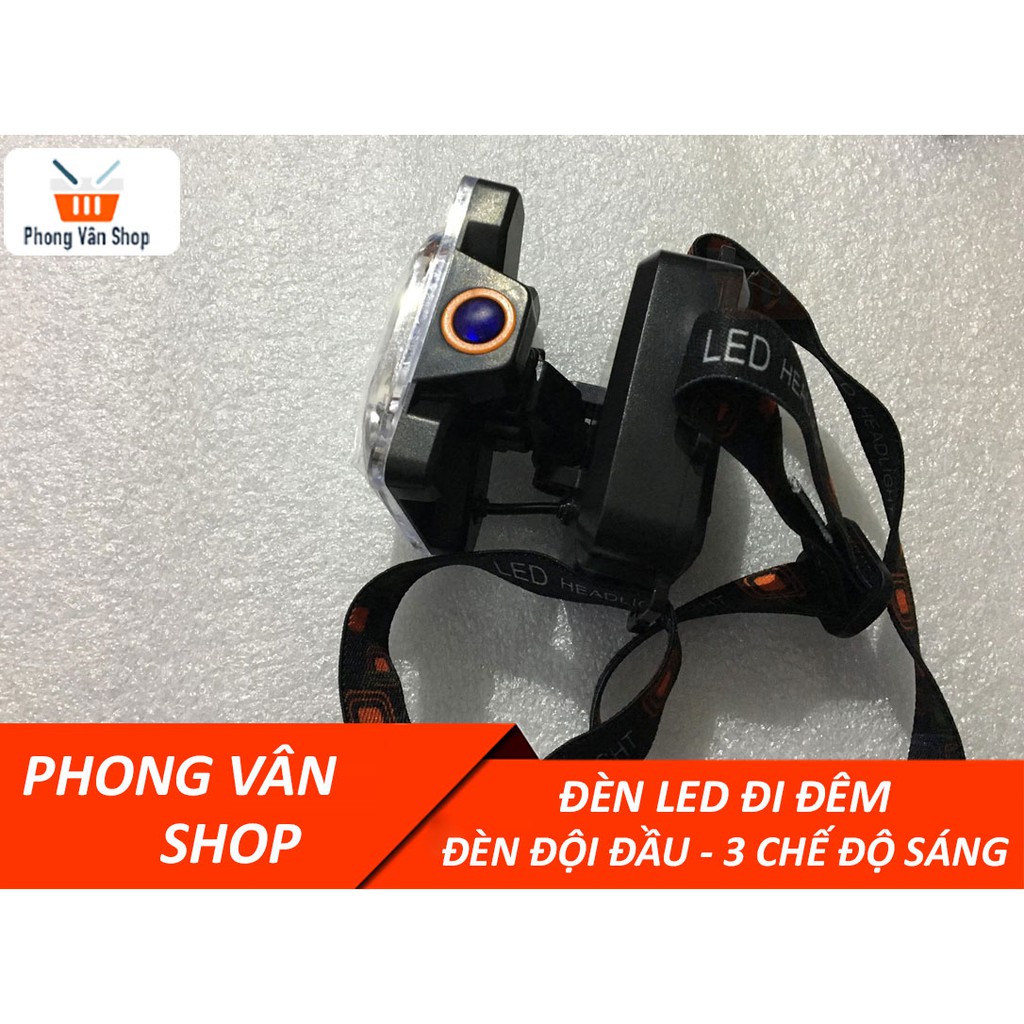 Đèn led đi đêm đội đầu - 3 chế độ sáng - có pin và sạc