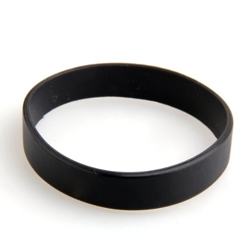 Set 15 Vòng Tay Cao Su Đen 12mm