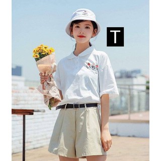 ÁO CỔ BẺ 3 QUẢ DÂU_TR3031(KÈM ẢNH THẬT)