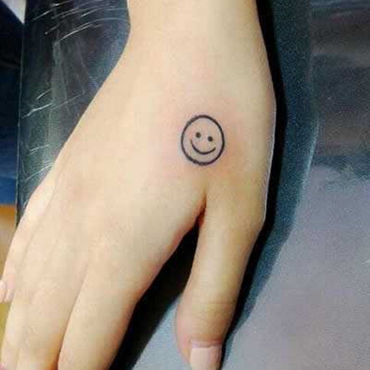 Miếng Dán Hình Xăm Tạm Thời Họa Tiết Hoa Chống Thấm Nước Cho Nữ