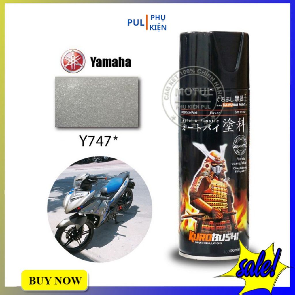 Sơn samurai màu xám mờ ya Y747 làm mới đẹp xe bám tốt chống gỉ sét hàng chính hãng