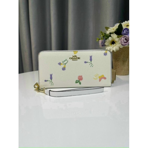 VÍ CO@CH LONG ZIP AROUND WALLET SIÊU SANG