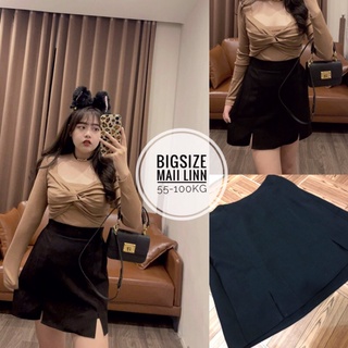 Chân váy xẻ gấu Maii Linn Bigsize