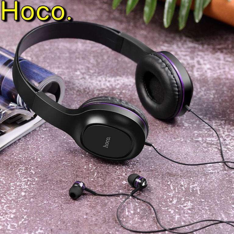 Tai nghe chụp tai có míc Hoco W24 chính hãng - Headphone cho điện thoại và máy tính