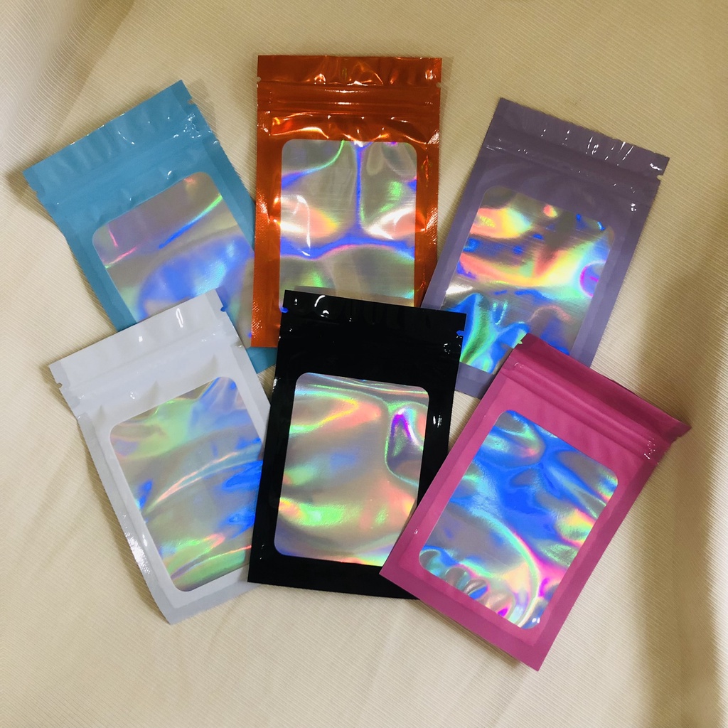 1 Túi Zip NHÔM HOLOGRAM đủ màu size 6x10cm, 7.5x12cm, 8x13cm,10x15cm