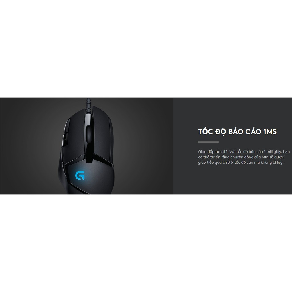 Chuột Logitech G402 Gaming HYPERION FURY FPS 4.9 - Bảo hành 2 năm chính hãng