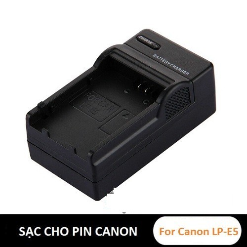 Sạc charger for cho pin Canon LP E5 (LP - E5) cho Canon 450D , 500D , 1000D , REBEL T1I, REBEL XSI ,  XS, KISS X2 , X3