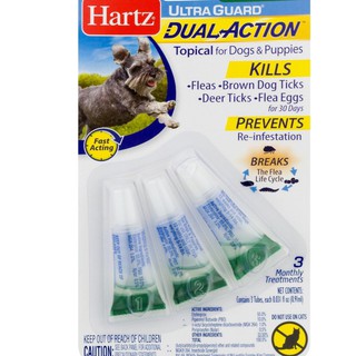 1 Tuýp nhỏ gáy tri ve bọ chét Hartz UltraGuard cho Chó (Hàng USA)